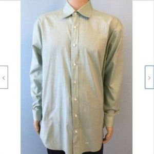 Nick Lopez Mens Light Green Dress Shirt Nick Size DW 18